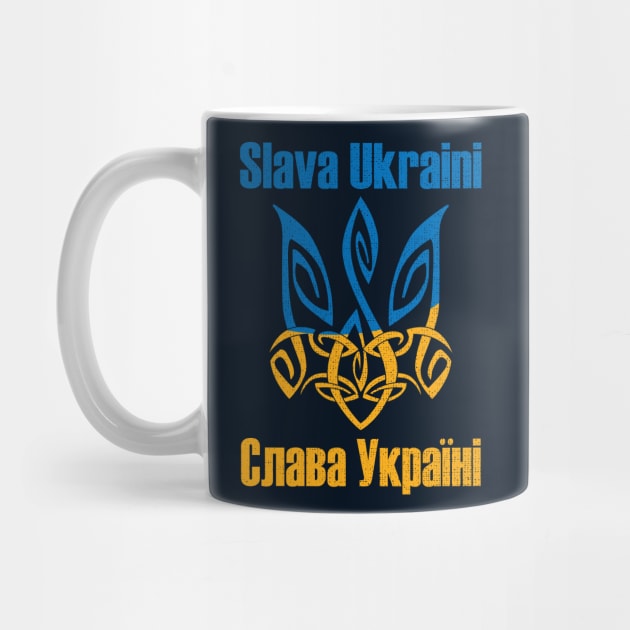 Slava Ukraini - Ukrainian Trident by Sofiia Golovina